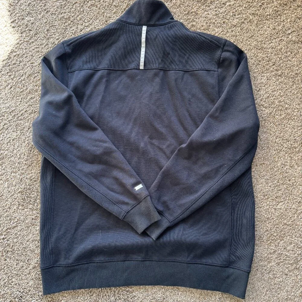 Nike Dri-Fit Heavyweight Quarter-Zip Size Large Men's Black Vented‎ Sleeve